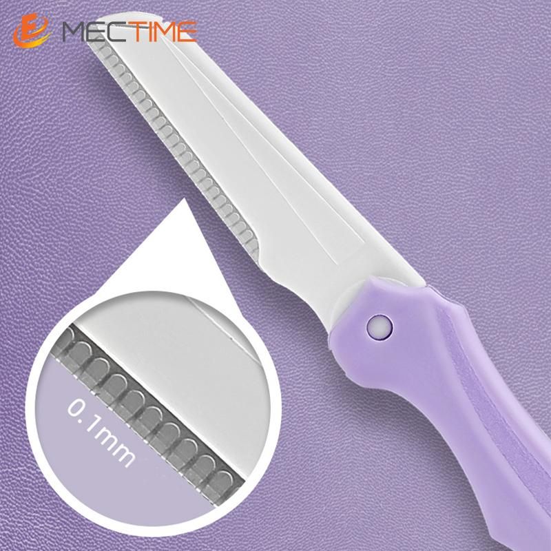 Fold eyebrow trimming tool 3-piece eyebrow clip/comb eyebrow tool/eyebrow trimming for beginners-purple