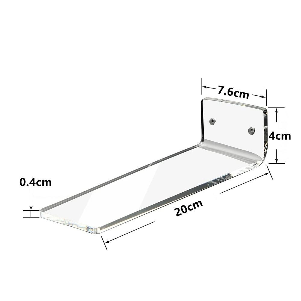6 Pack Acrylic Floating Sneaker Shelves Clear Shoe Display
