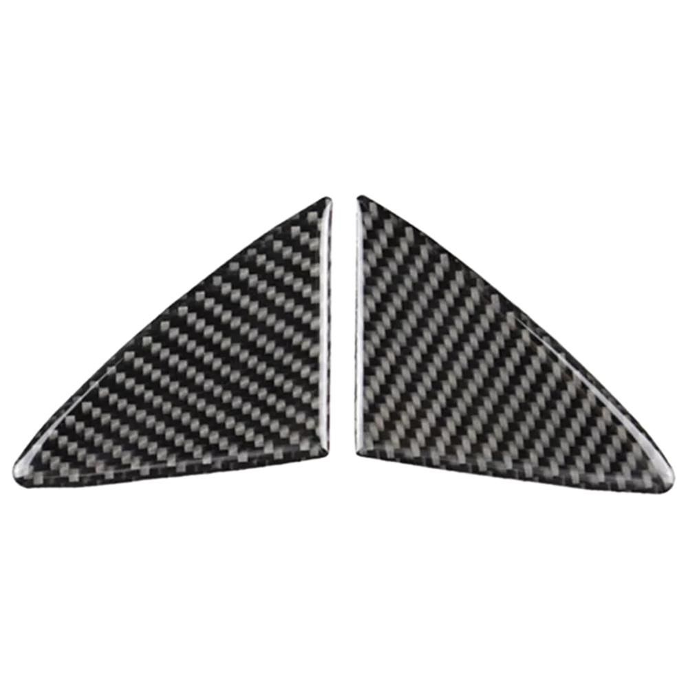 2Pcs Carbon Fiber Front Grill Cover Trim for Mazda 3 Axela