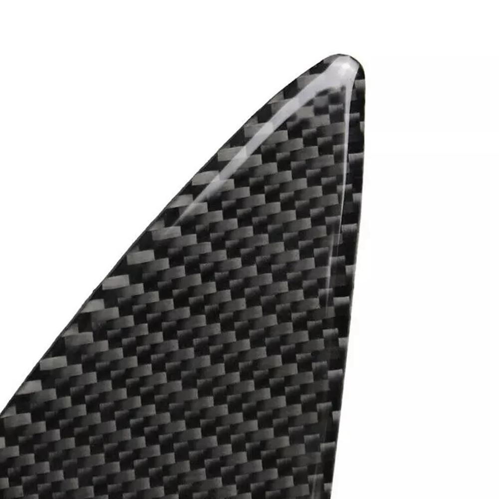 2Pcs Carbon Fiber Front Grill Cover Trim for Mazda 3 Axela