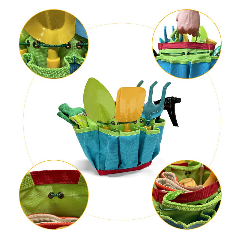Kids Gardening Tools Set 14 Pcs Garden Kit With Storage Bag,