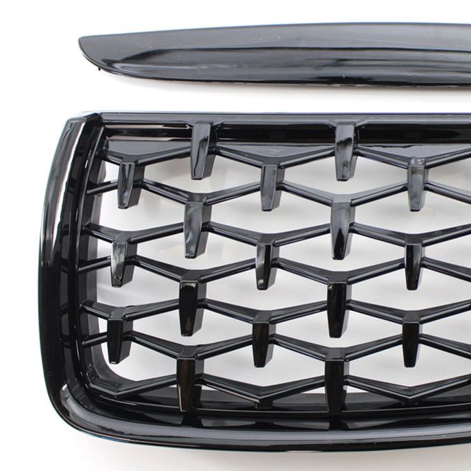 2Pcs Front Grille Diamond Style Replacement-Sparkling Black