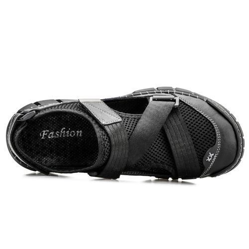 Big Size Mens Outdoor Hiking Water Shoes-Black