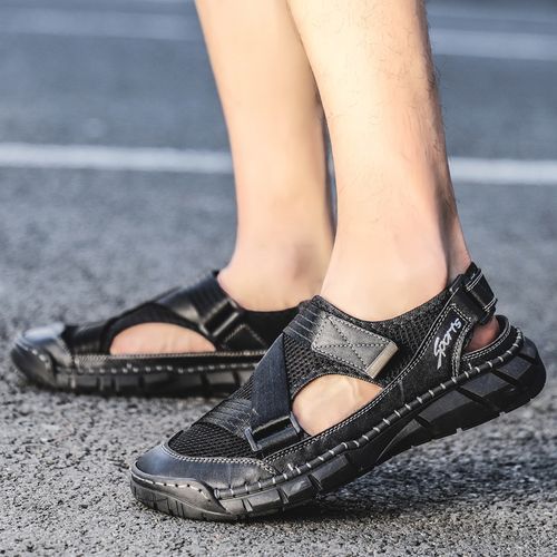 Big Size Mens Outdoor Hiking Water Shoes-Black