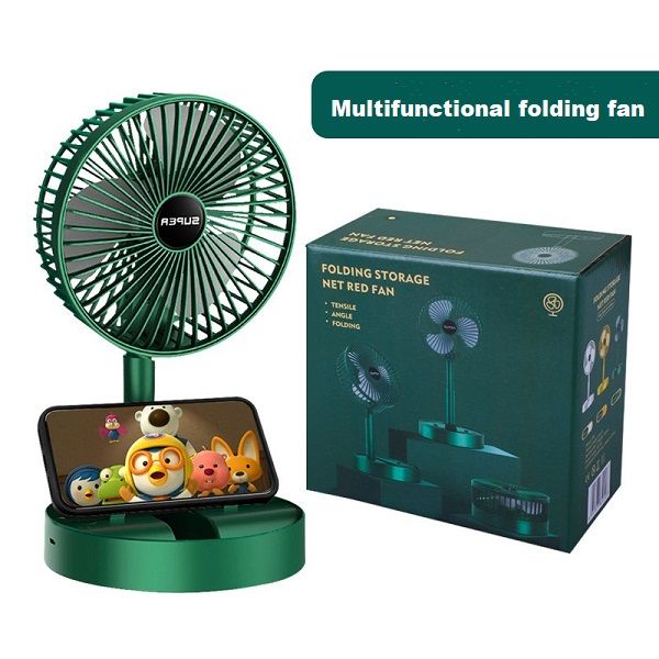 Portable USB Rechargeable Fan  Mini Foldable Telescopic Fans