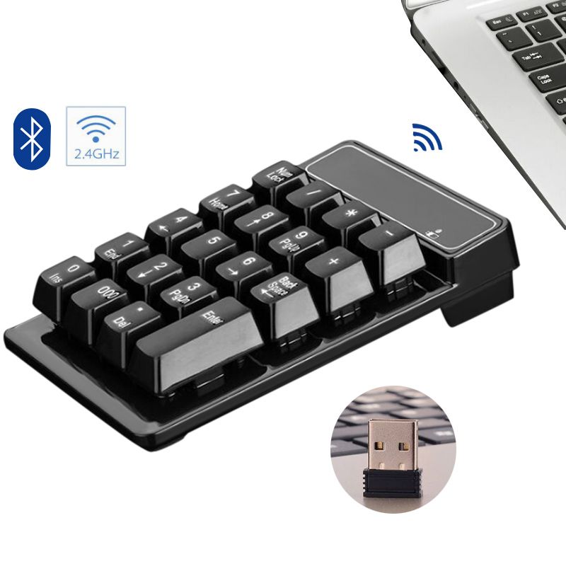2.4GHz Mini USB Wireless Numeric Keypad 19 Keys Number Pad N