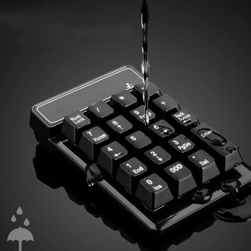2.4GHz Mini USB Wireless Numeric Keypad 19 Keys Number Pad N
