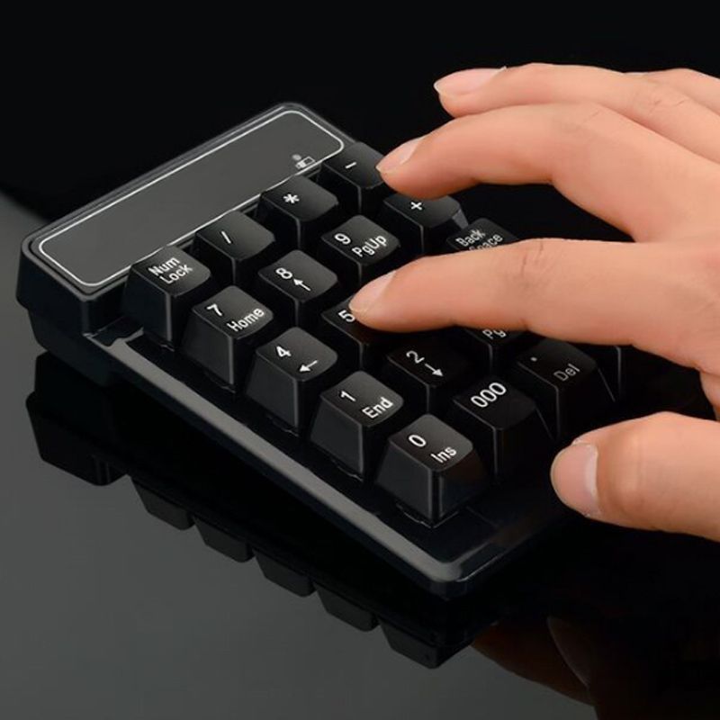 2.4GHz Mini USB Wireless Numeric Keypad 19 Keys Number Pad N