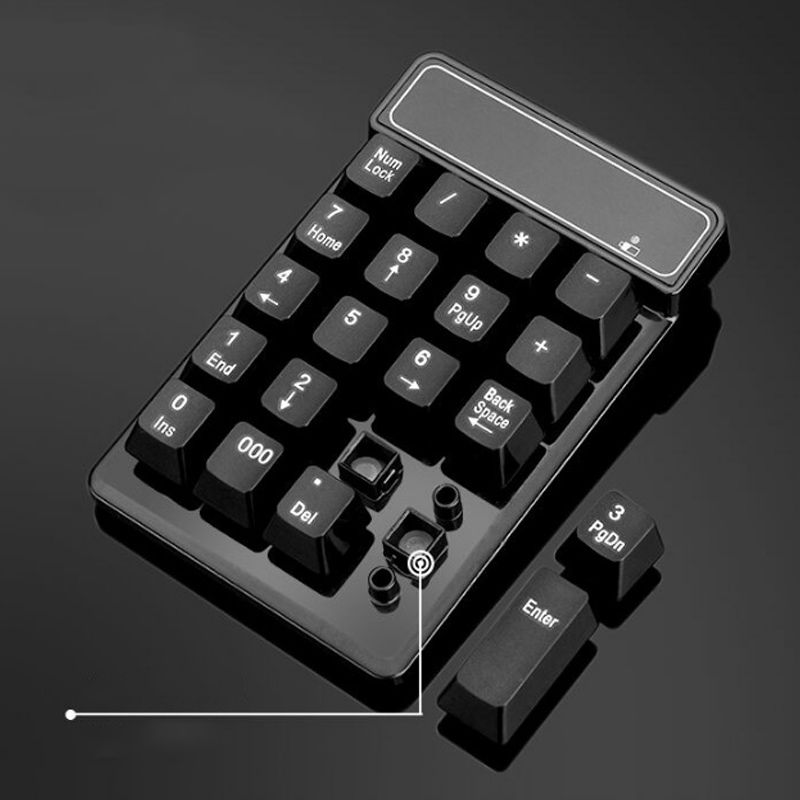 2.4GHz Mini USB Wireless Numeric Keypad 19 Keys Number Pad N