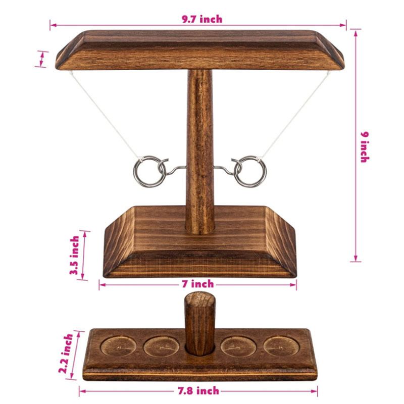 Ring Toss Games Wooden Shooting Toy Game Bar Drinking