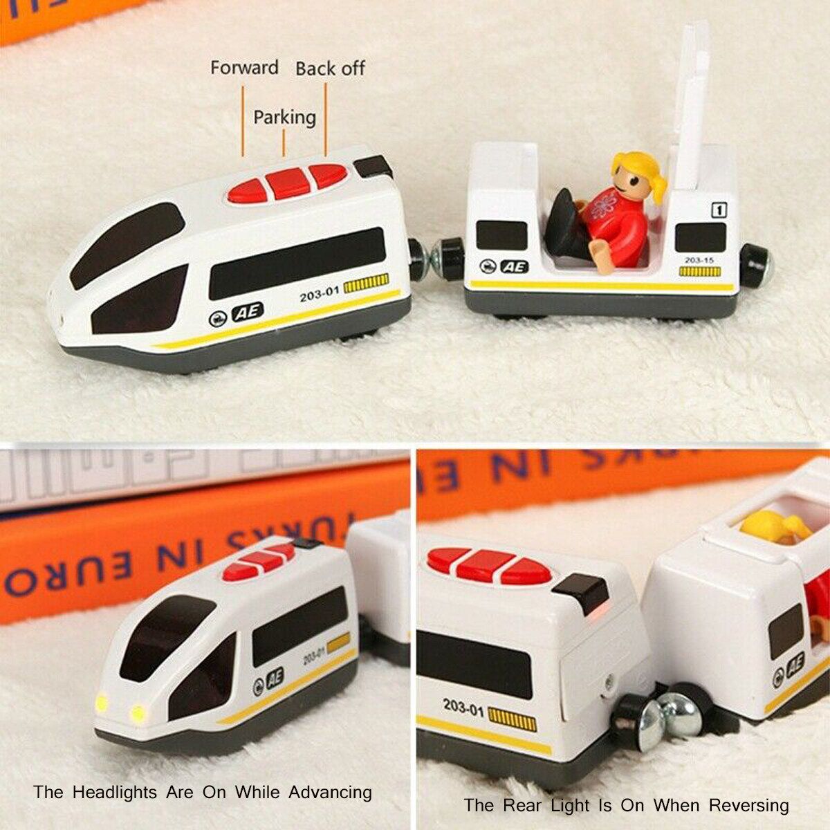 Electric High-speed Rail Train Track Small Train Compatible Toy For Kids Children