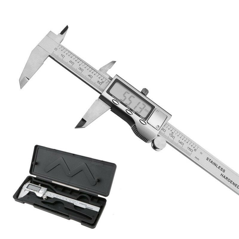 DANIU 150mm 6 Inch LCD Digital Stainless Caliper Guage