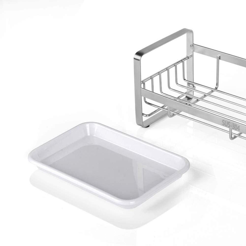 Sink rag rack kitchen utensils rack wash cloth hanger faucet storage rack stainless steel silver