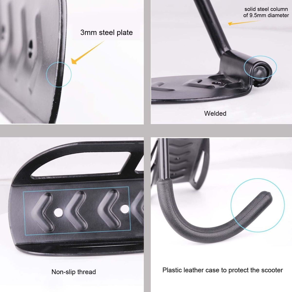 Electric Scooter Wall Mounted Bracket Wall Mounted Storage