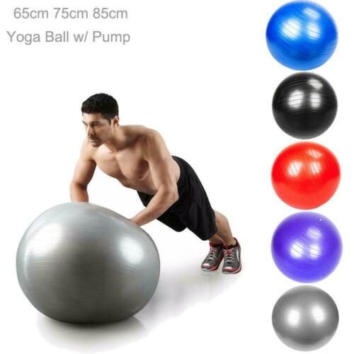 Yoga Ball Utility Anti-slip Pilates Balance Sport Blue 65cm