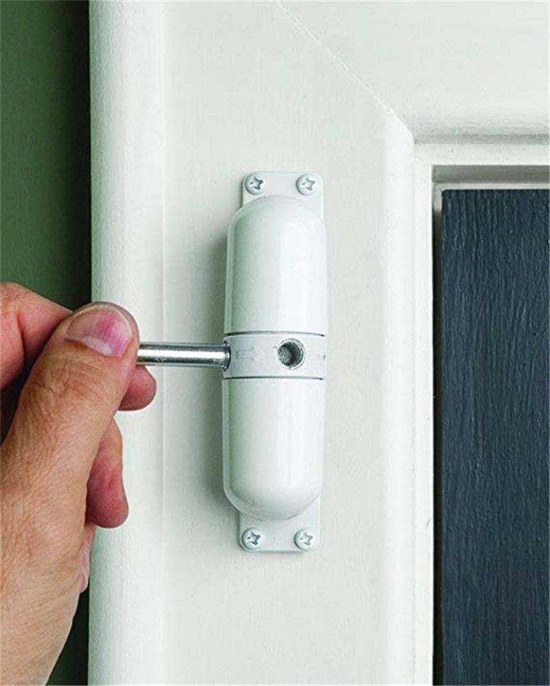 1 Set White Mounted Automatic Door Closer Door Door Closers