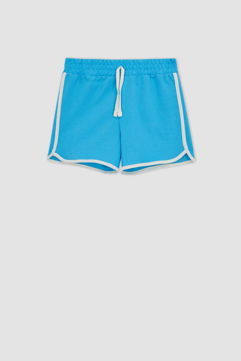 Girl Casual Knitted Short - Turquoise