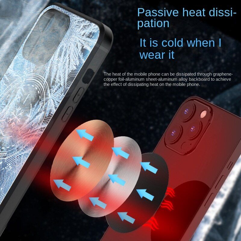Case For 11 Iphone 11 Pro 11 Promax Cell Phone Cooling Case Game Mobile Phone Cooler Magsafe Phone Radiator Heatsink PUBG