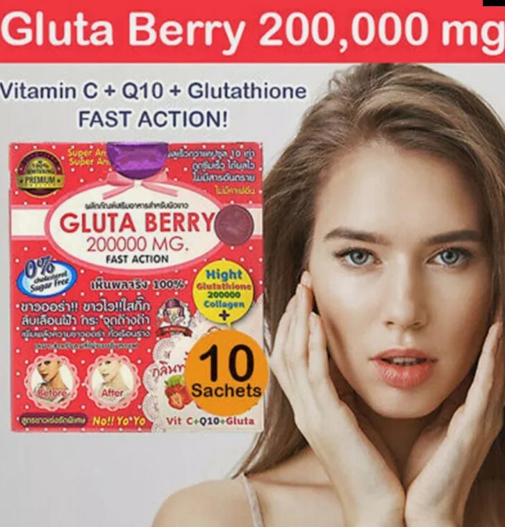 Super Gluta Berry Whitening Fast Action 200000mg