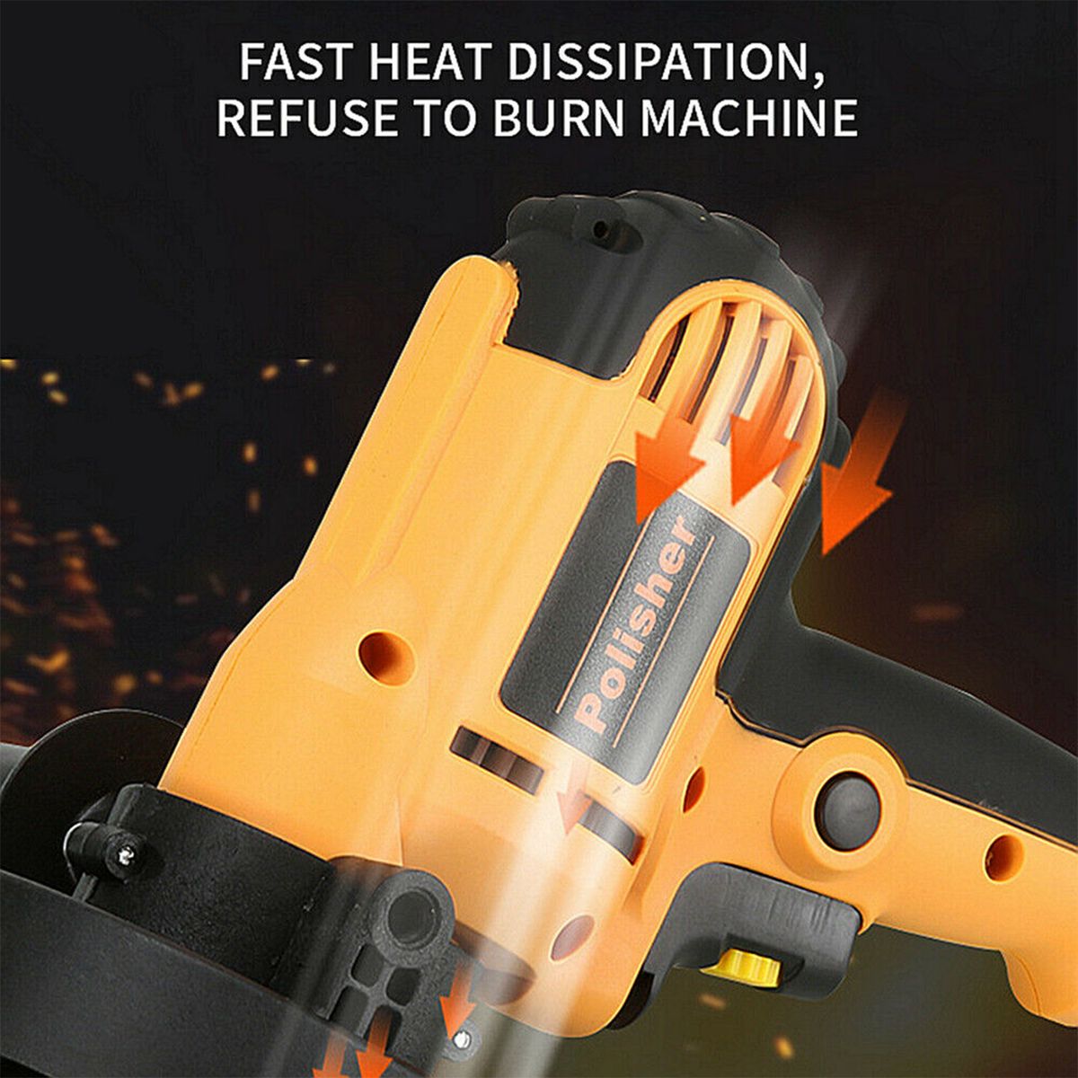 14Pcs Rotary Car Polisher 600W Buffer Sander Polishing