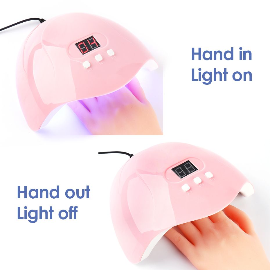 54W UV LED Nail Lamp Dryer For Manicure Lamps 18 LEDs