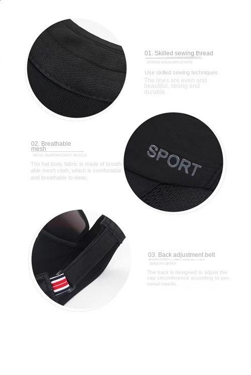 Sun Visor Hat Bicycle Sun Hat Outdoor Sports Hat With Retractable Side Sun Visor