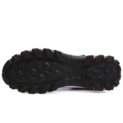 Suede Leather Hiking Shoes Men Sneakers EUR Size 39-48 Outdoor Mountain Climbing Shoes Non-slip Wear-resistant Shock Absorption Men Sports Sneakers Waterproof Hunting Shoes Black