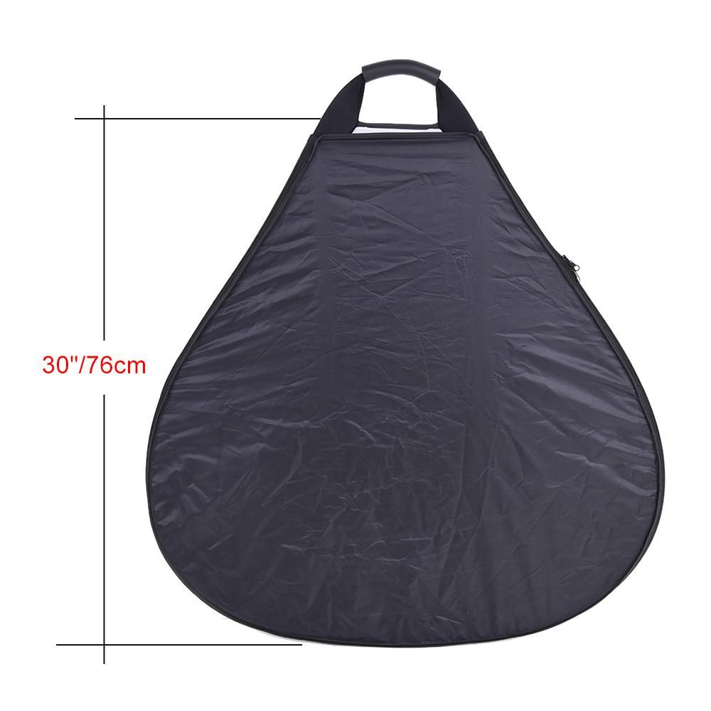 Andoer 30"/76cm Portable Handheld Triangle Collapsible 5in1 Multi Reflector with Gold/Sliver/White/Black/Translucent Colors for Photo Studio Photography