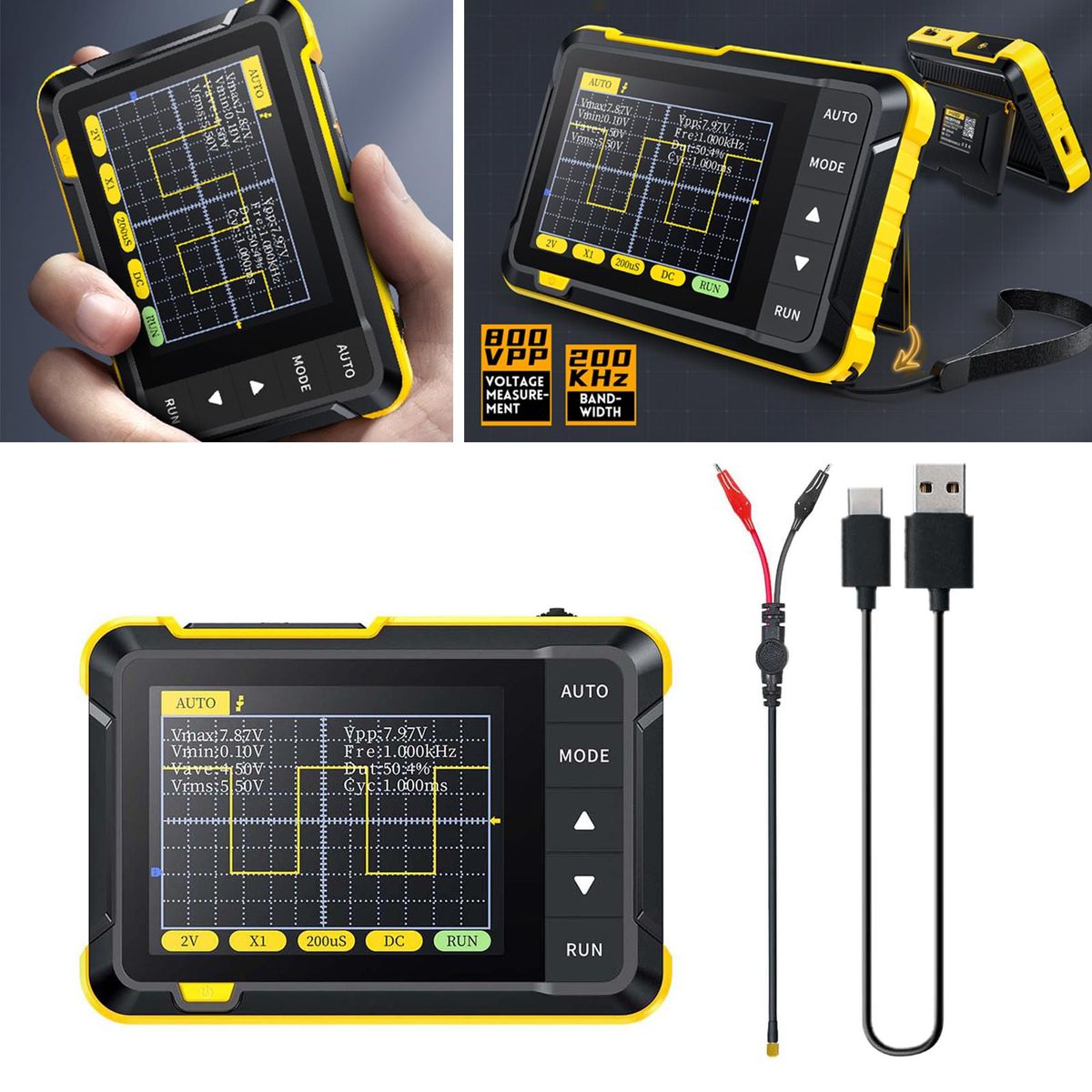 Handheld Digital  200KHz Meter Standard