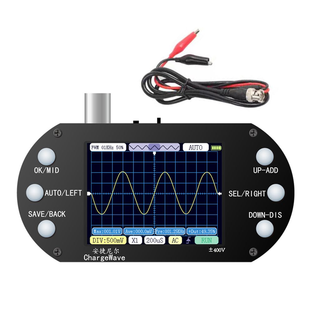 Handheld Oscilloscope 320*240 Resolution 2.4inch TFT
