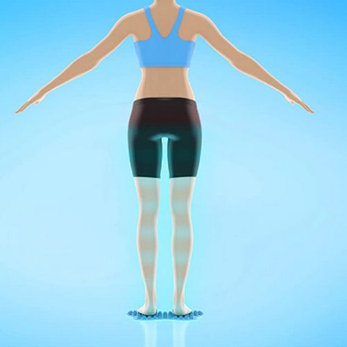 Washable Foot Pain Relief Massage Reflexology Mat - Blue