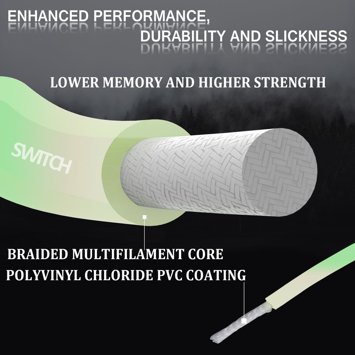 Real Switch Fly Fishing Line WF4/5/6/7/8F 100FT Double Color Weight Forward Floating