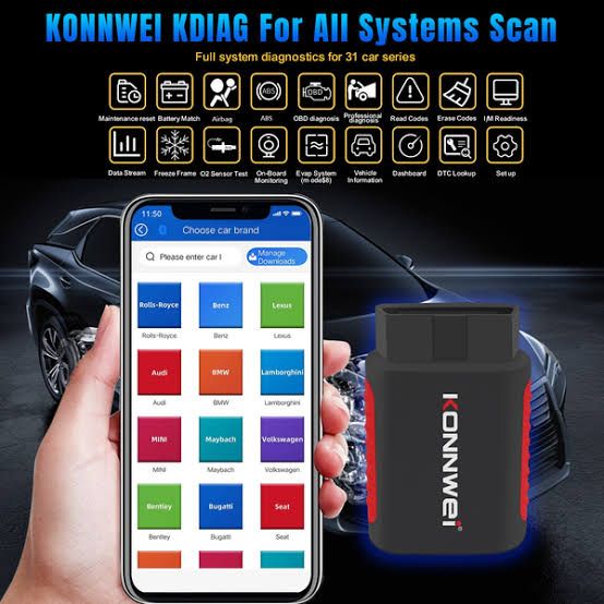 KDIAG Bluetooth Potable Car Scanner Diagnostic Tools Scan Read & Clear Code App Car Scanner
