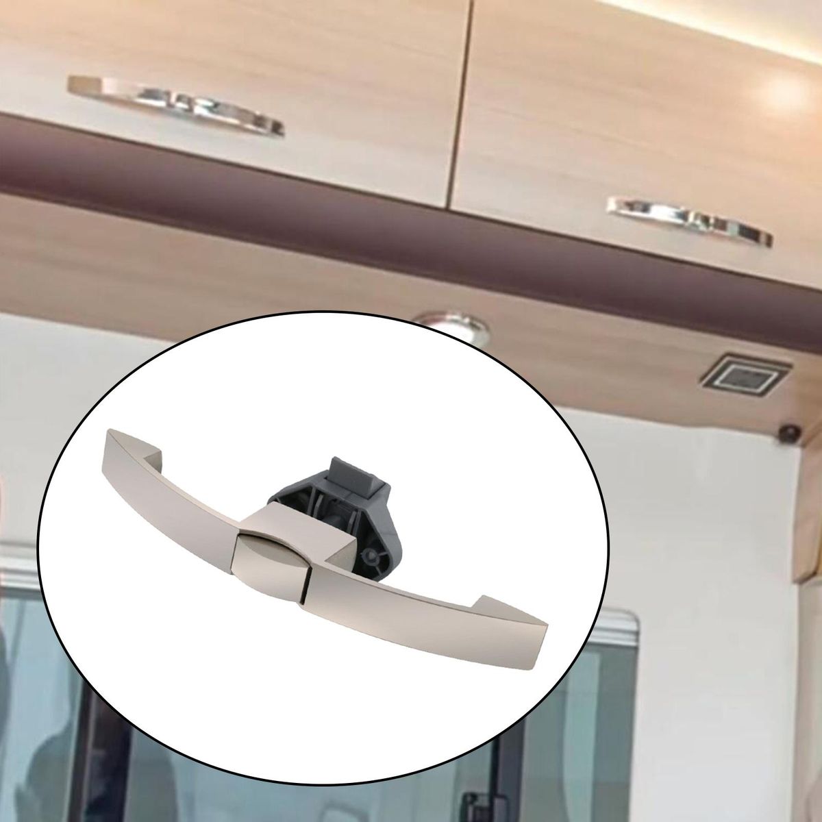 Cupboard Knob Latch Lock Easy 160mm Brushed