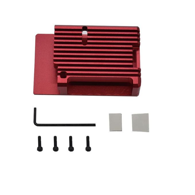 CNC Case Armor Shell With Heat Sinks For Raspberry Pi 4B-NO Fans