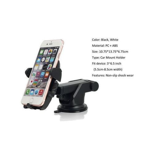 Car Phone Holder Mount Stand Dashboard Suction Cup For Smartphones