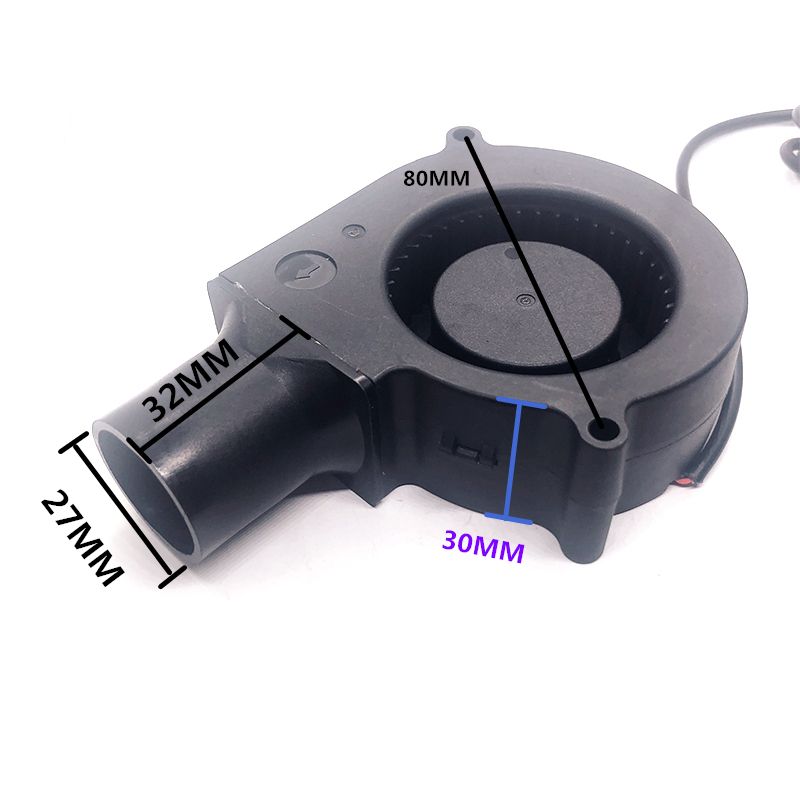 5V 75mm 75*30mm Turbo Blower With Air Duct USB Plug With Speed Controller Cooling Fan