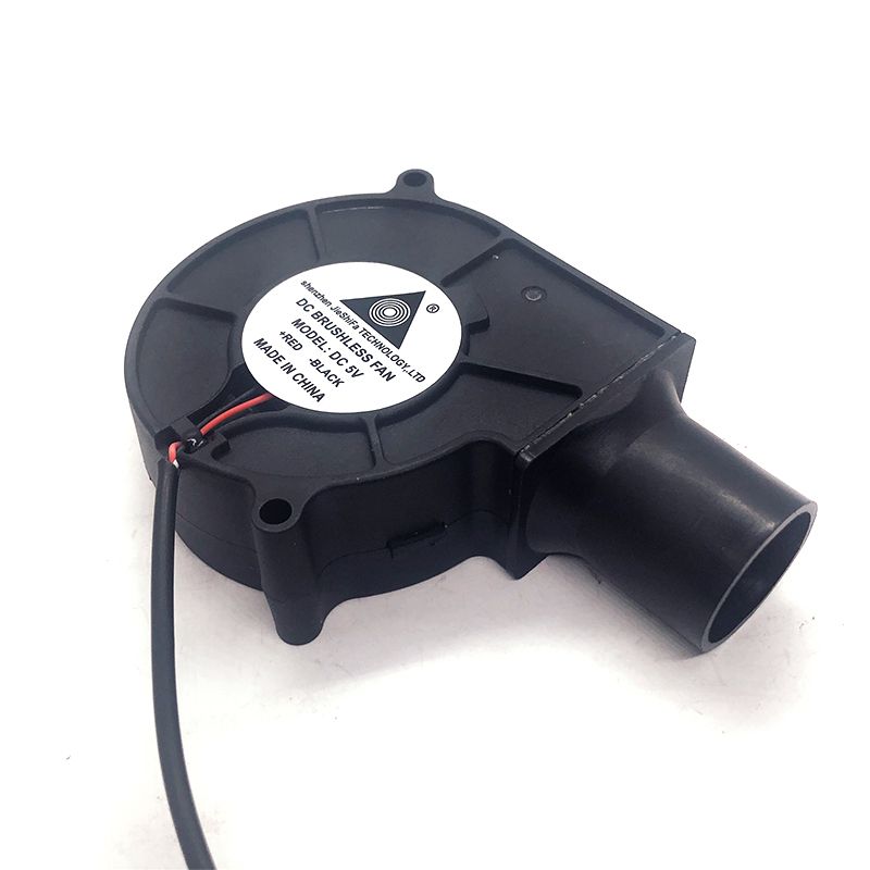 5V 75mm 75*30mm Turbo Blower With Air Duct USB Plug With Speed Controller Cooling Fan