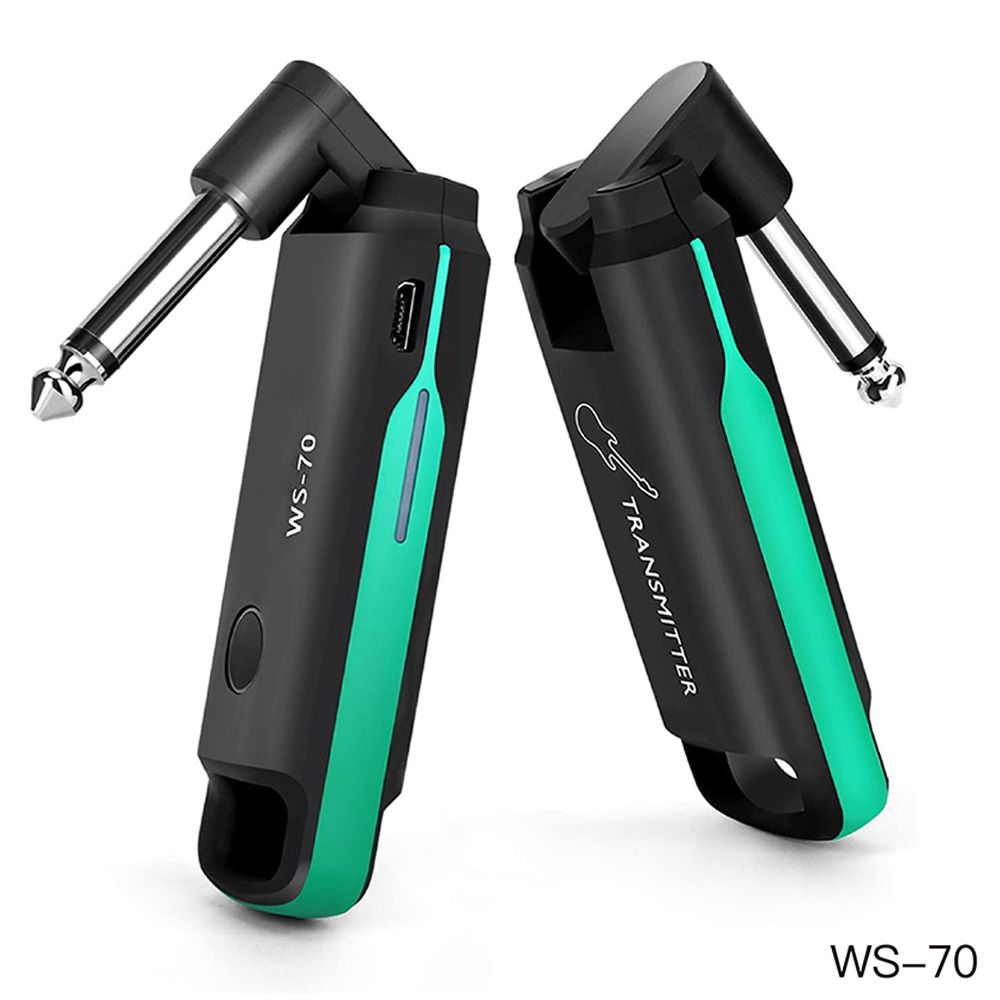 Transmitter Receiver WS-70 Wireless Guitar System Built-In Rechargeable Audio Guitar Wireless System 70 Channels 40M WS-70 SWIFF