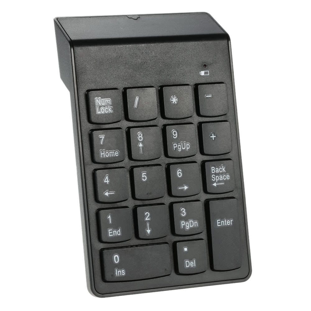 2.4G USB Numeric Keypad Wireless Number Pad 18 Keys Mini