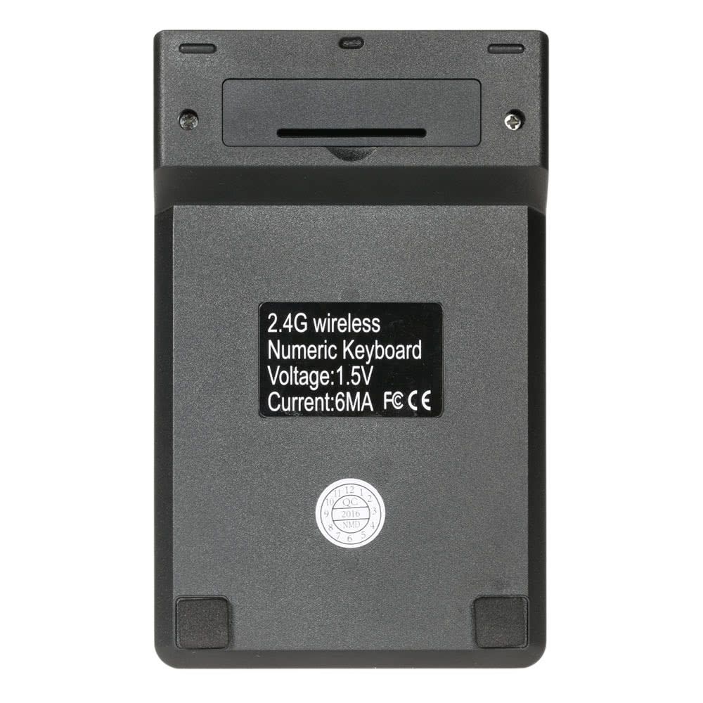 2.4G USB Numeric Keypad Wireless Number Pad 18 Keys Mini