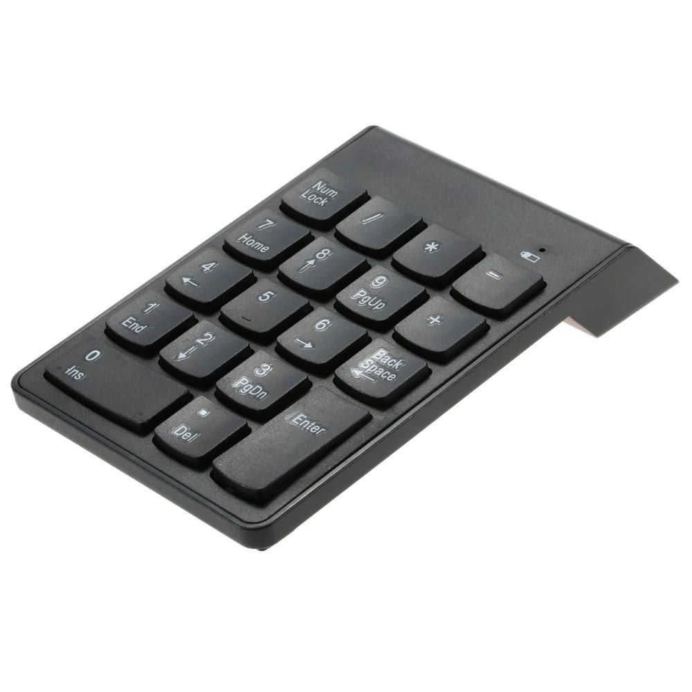 2.4G USB Numeric Keypad Wireless Number Pad 18 Keys Mini