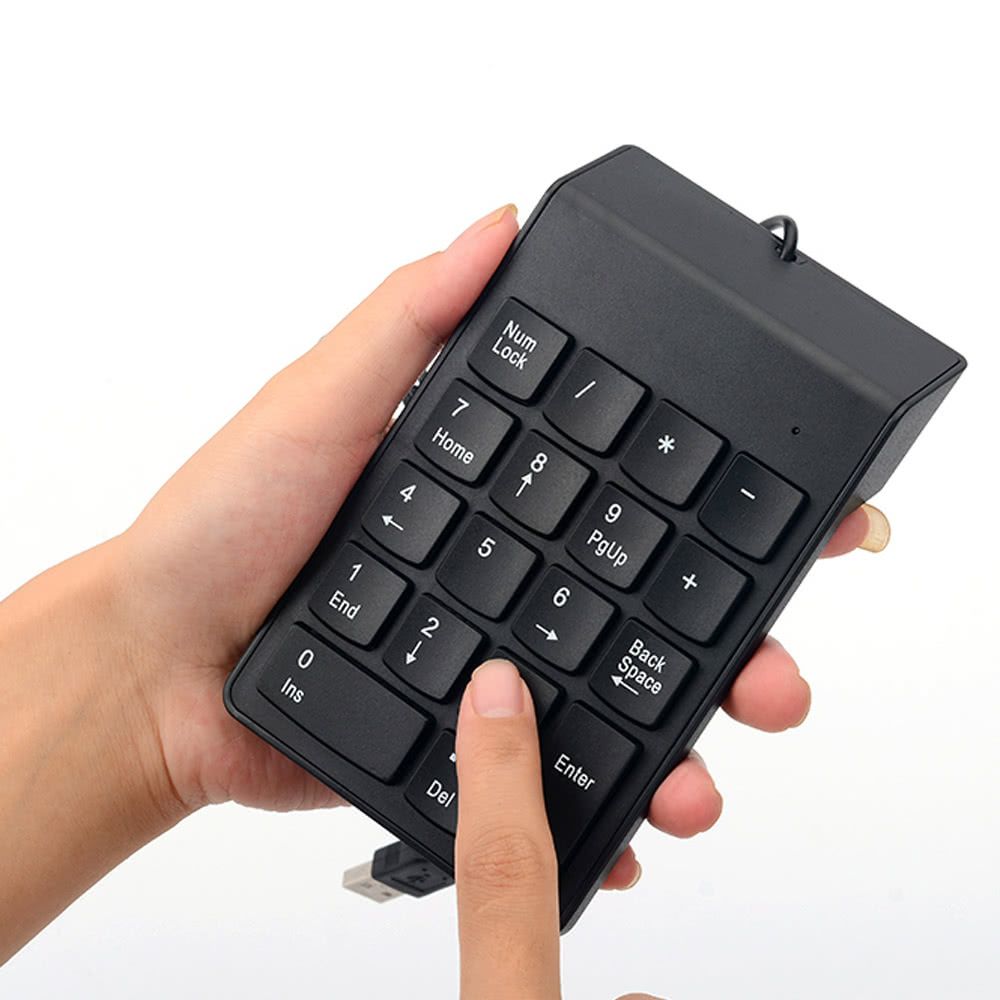 Wired USB Numeric Keypad Slim Mini Number Pad Digital