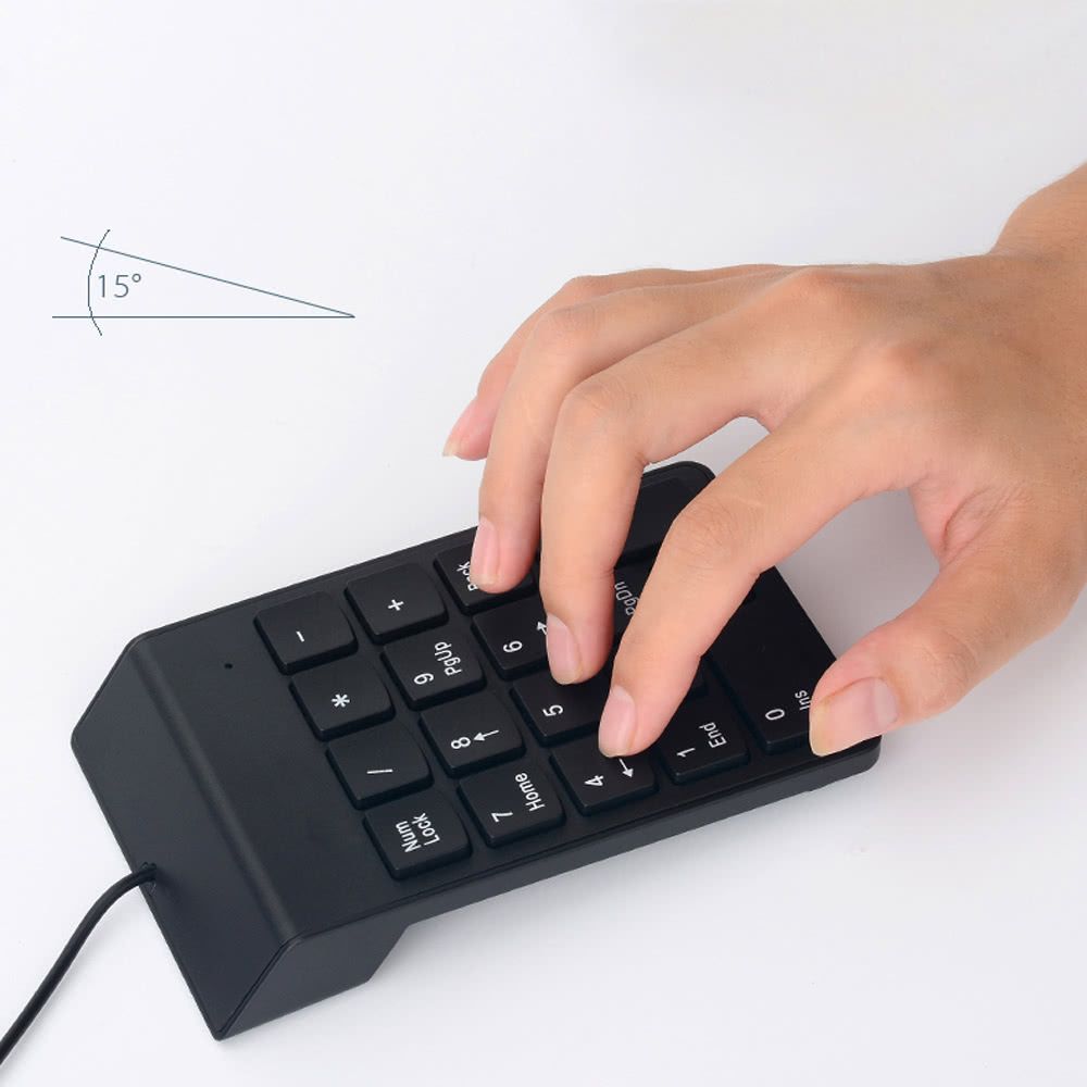 Wired USB Numeric Keypad Slim Mini Number Pad Digital