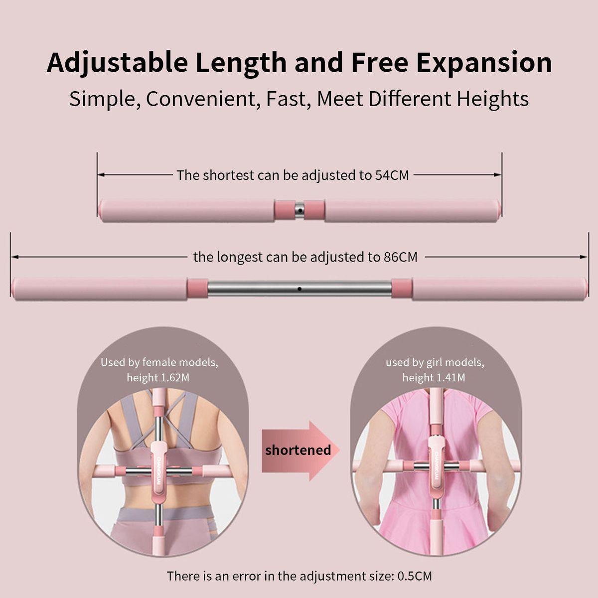 Adjustable Yoga Stick Back Correction Stick