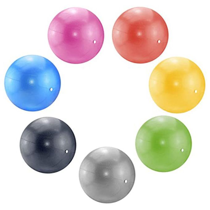 Pilates Auxiliary Ball Gymnasti  Ball Straw Ball PV  Matte Yoga Ball-red