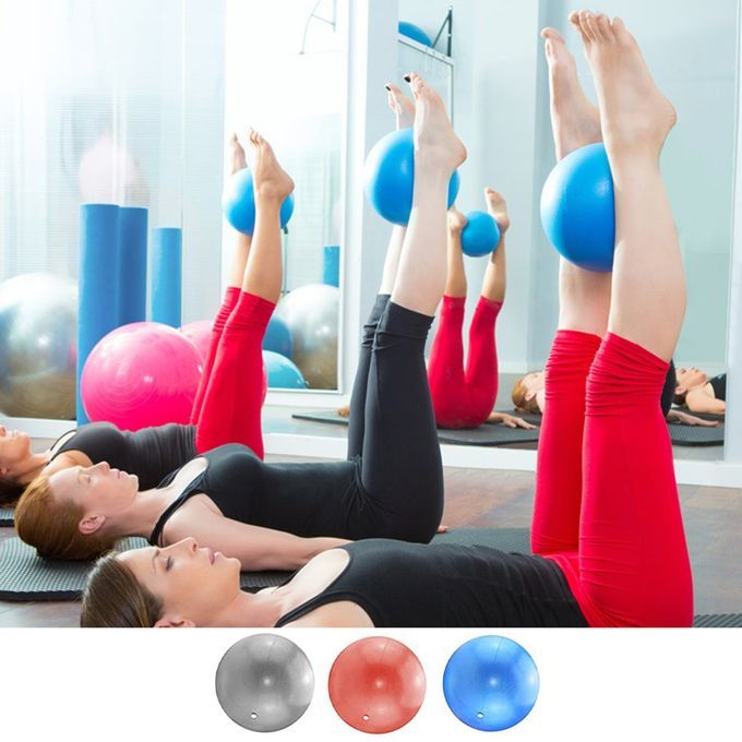 Pilates Auxiliary Ball Gymnasti  Ball Straw Ball PV  Matte Yoga Ball-red