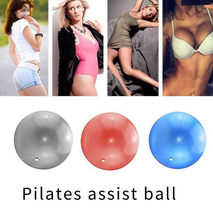 Pilates Auxiliary Ball Gymnasti  Ball Straw Ball PV  Matte Yoga Ball-red