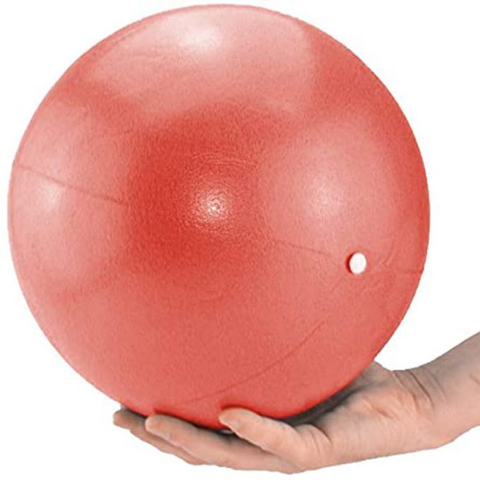 Pilates Auxiliary Ball Gymnasti  Ball Straw Ball PV  Matte Yoga Ball-red