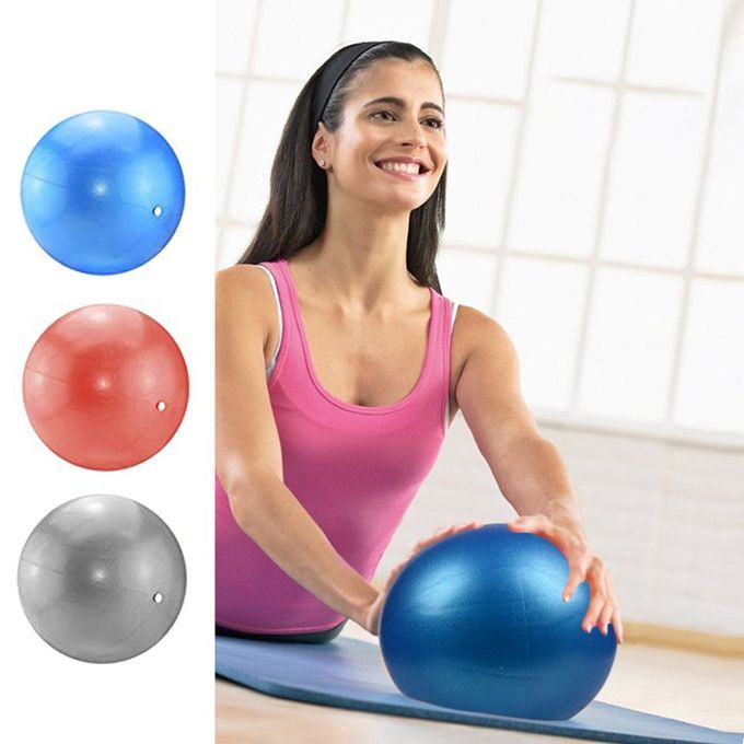 Pilates Auxiliary Ball Gymnasti  Ball Straw Ball PV  Matte Yoga Ball-red